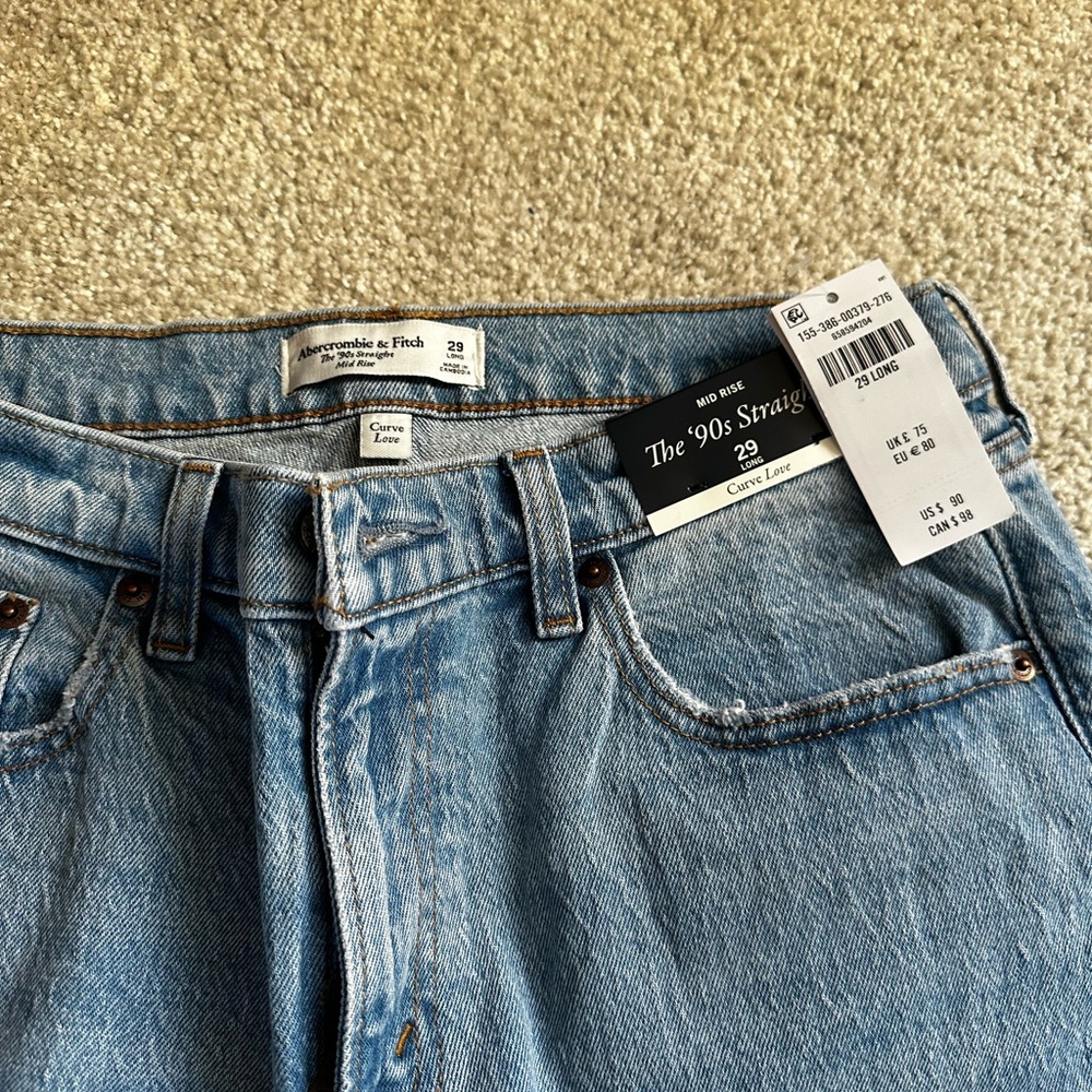 Abercrombie & Fitch Light Blue Straight Jeans